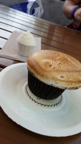 S'mores cupcake and frosting shot